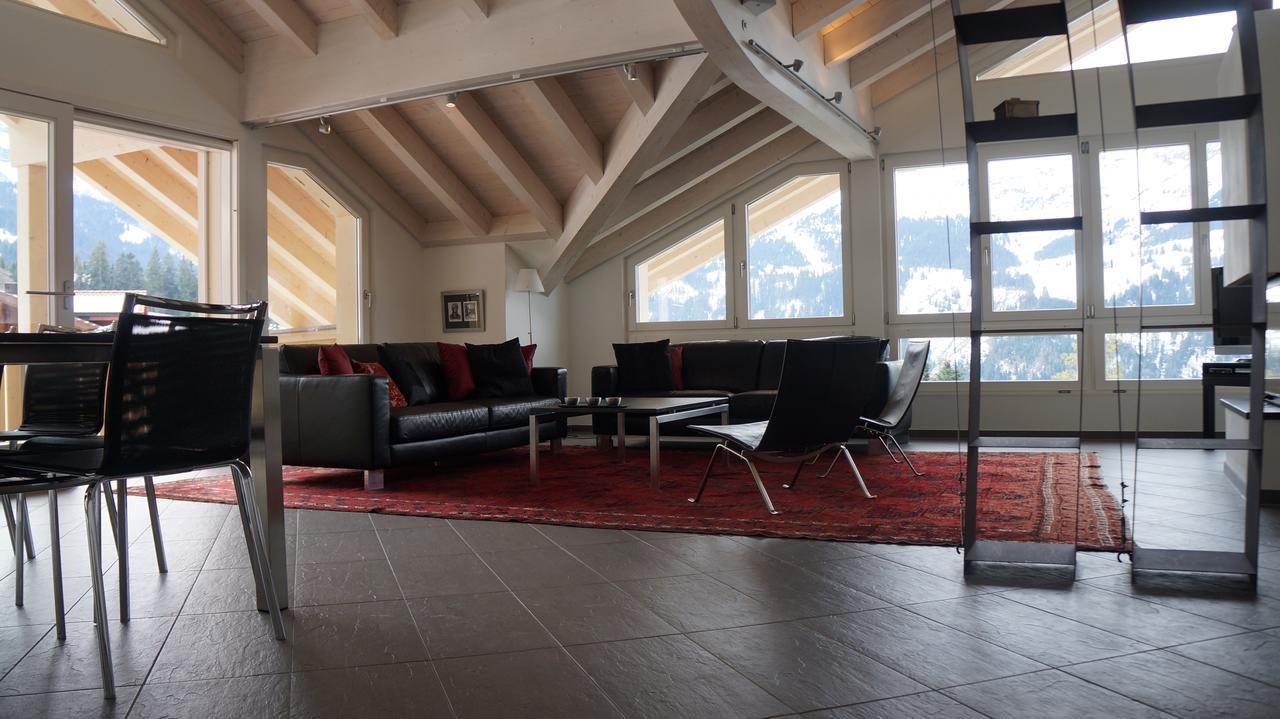 Chalet Brunner Penthouse Wengen Exterior foto